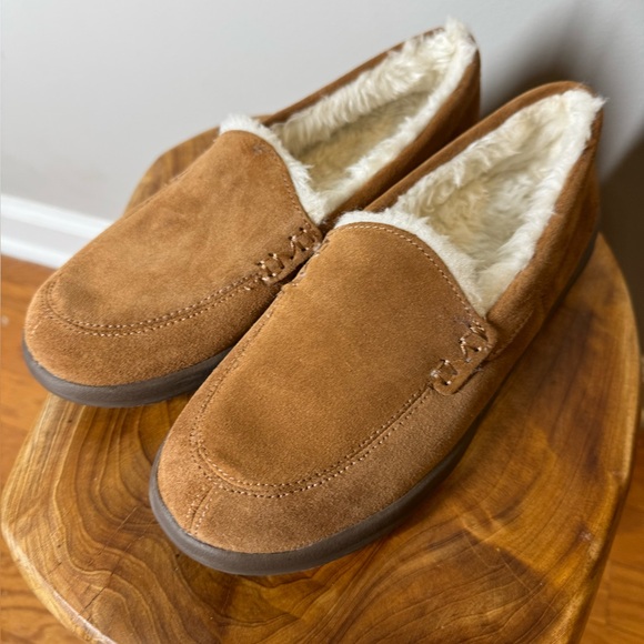 Vionic Lynez Toffee Suede Faux Fur Slippers Women's Size 7.5 New - Picture 9 of 12